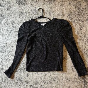 BB Dakota Black Sparkle Blouse